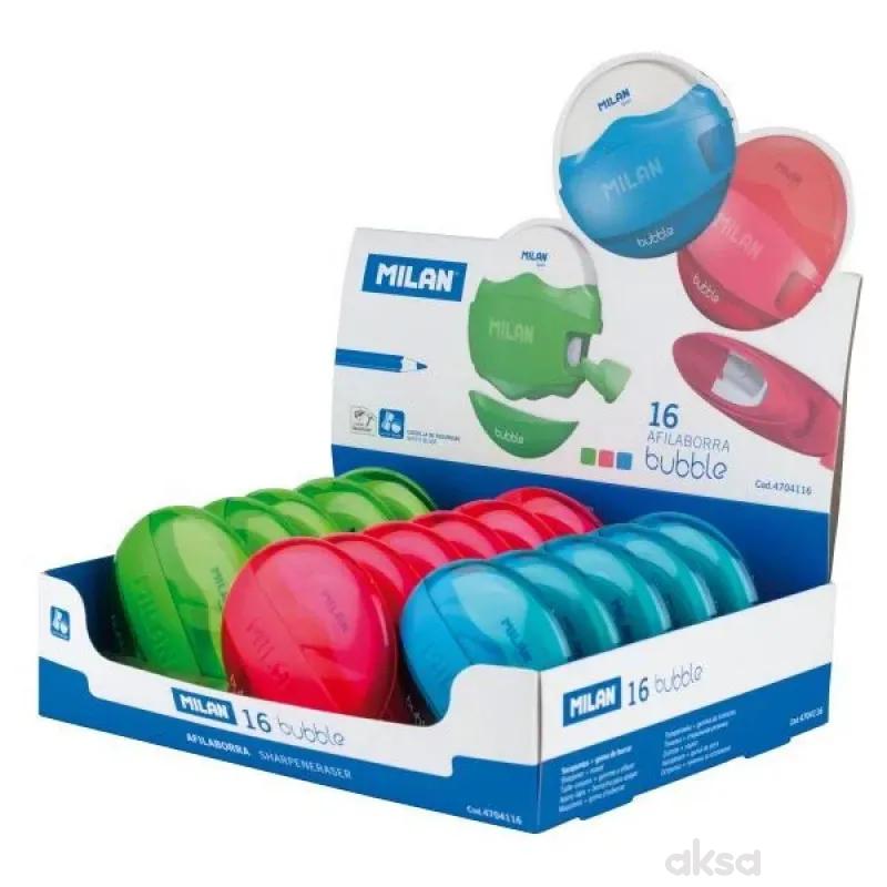 Milan šiljilo + gumica bubble 