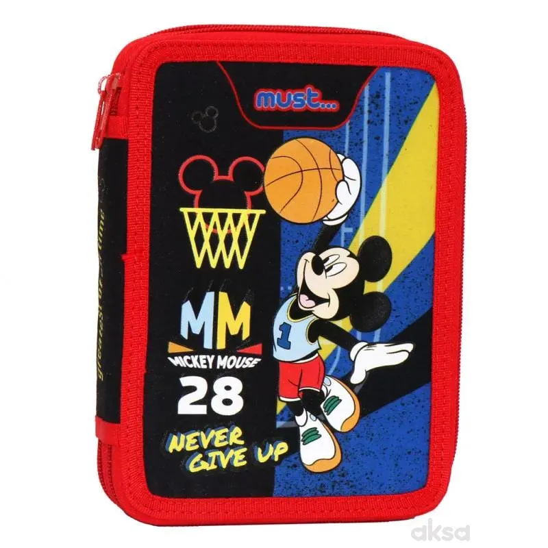 Must Mickey mouse pernica puna 2 zipa 15x5x21cm