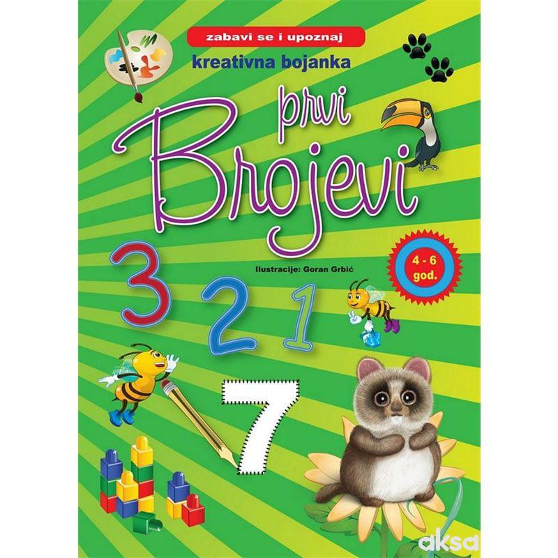 Kreativna bojanka-prvi brojevi 