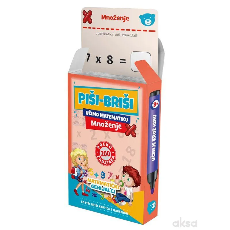 Edukativne igre piši-briši+marker:Množenje