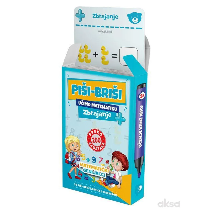 Edukativne igre piši-briši+marker:Zbrajanje