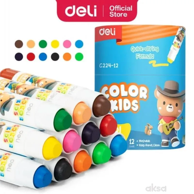 Color kids gel tempera u tubi 1/12