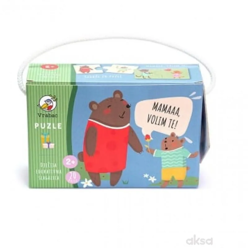 Vrabac Puzzle toddler,roditelj i djeca za djecu2+ 