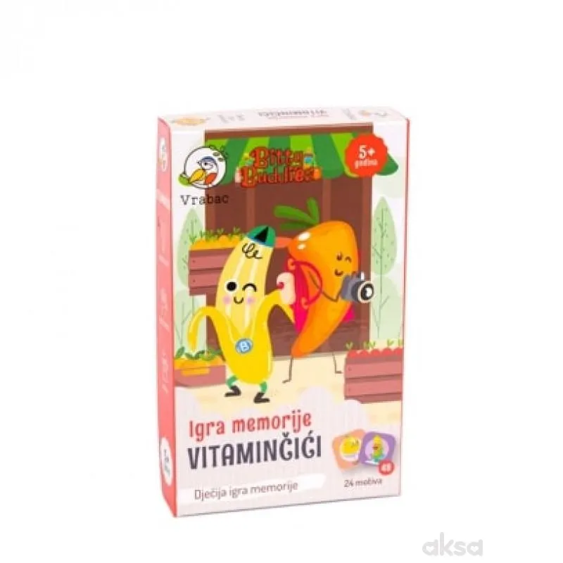Vrabac Bitty buddies, igra memorije vitaminčići