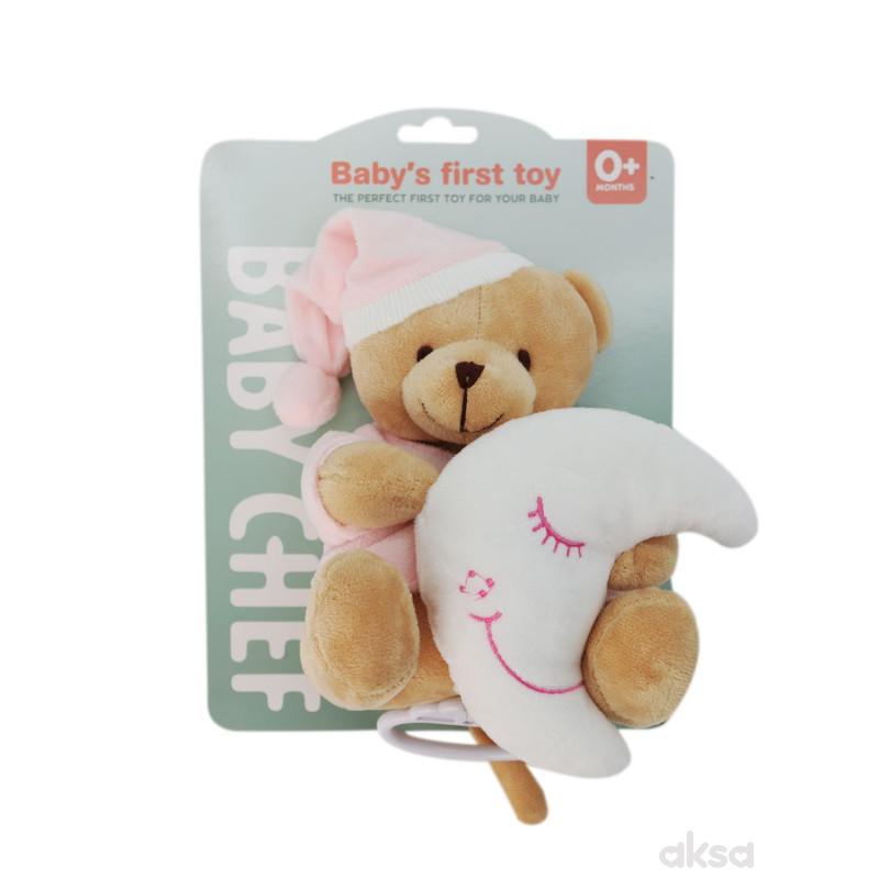 Baby chef muzička igračka meda, plava 