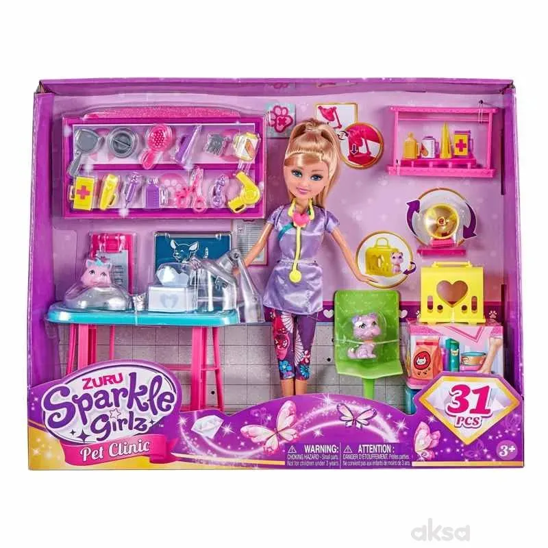 Sparkle girlz veterinar set s lutkom