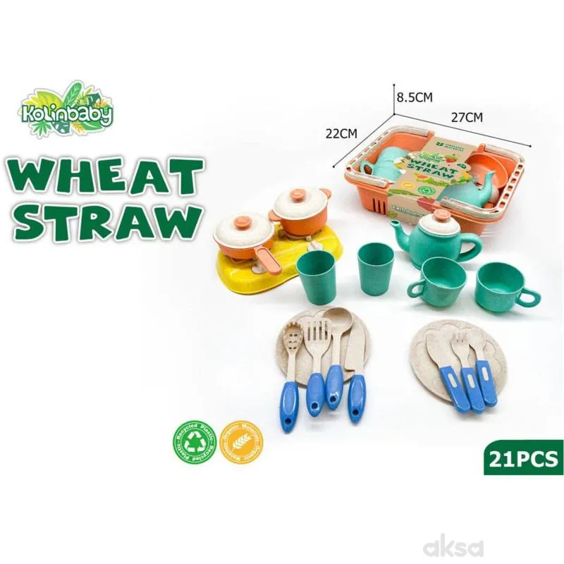 HK Mini igračka kuhinjski set u korpi