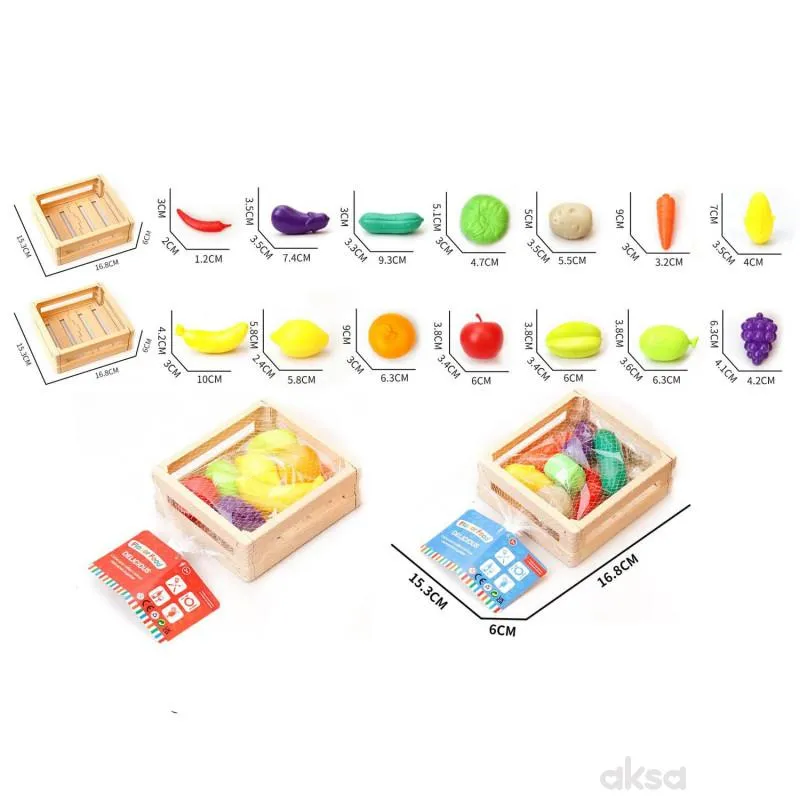 HK Mini igračka set povrća i voća