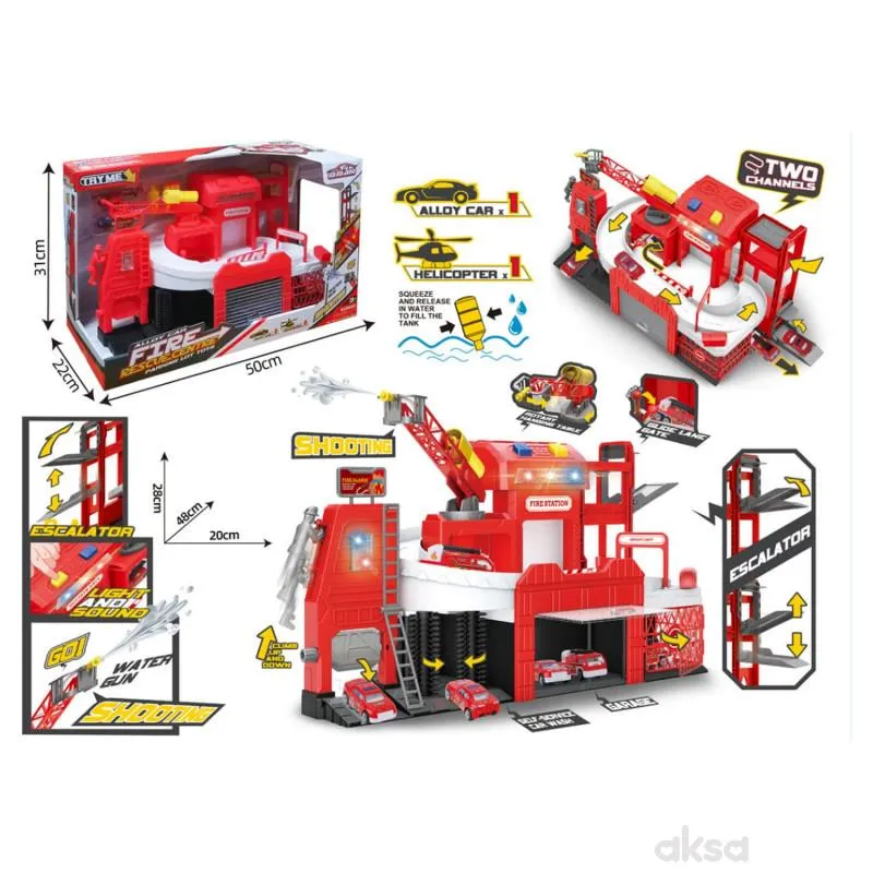 HK Mini igračka  vatrogasna stanica 