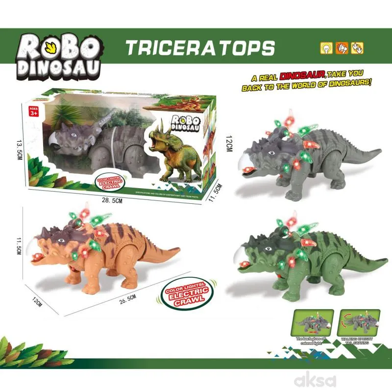 HK Mini igračka Triceratops,sa svetlom