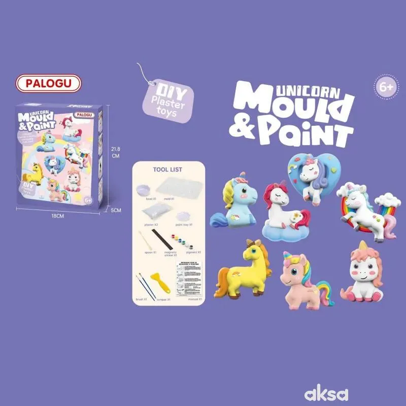 HK Mini igračka oblikuj i oboji , jednorog