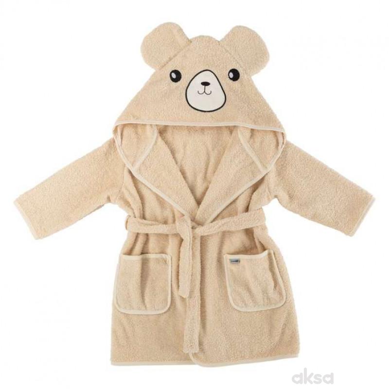BUBA bademantil 104/110/116 beige Teddy 