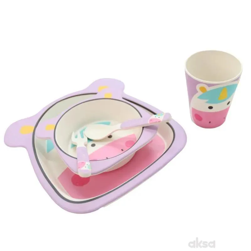 Baby Chef set za hranjenje jednorog 5kom