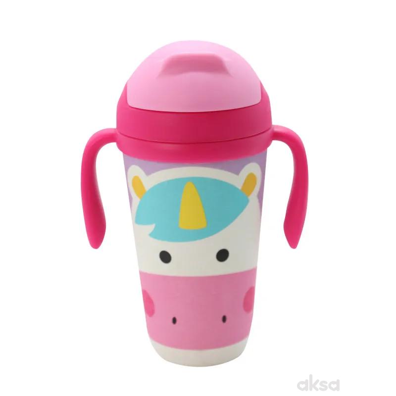 Baby Chef flašica sa slamčicom jednorog 350ml 