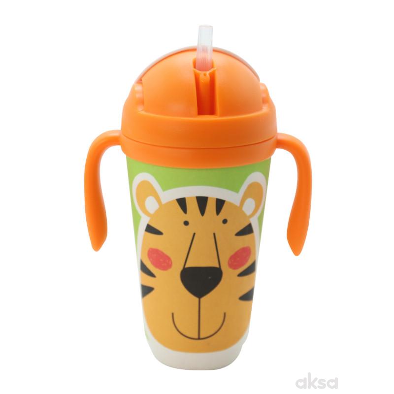 Baby Chef flašica sa slamčicom tigar 350ml 