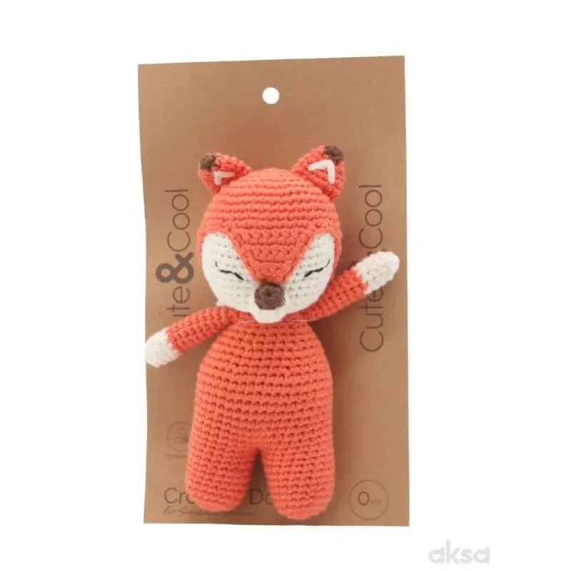 Cute&Cool pletena lutka 16cm lisica