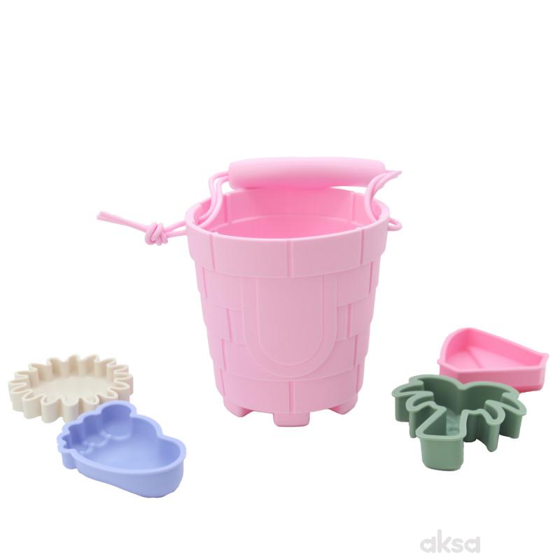 Baby Chef silikonska kantica sa dodacima, roze 