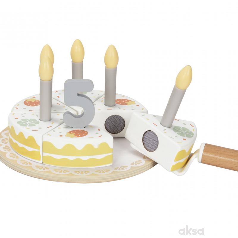 Cute&Cool drvena igračka set rođendanska torta 