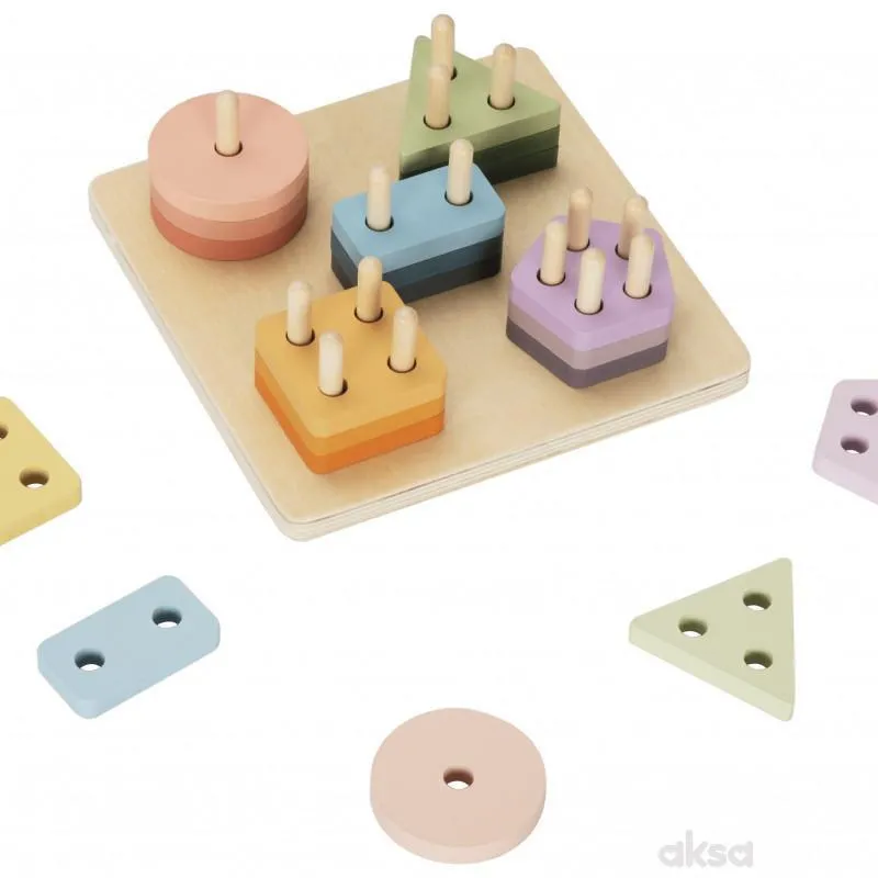 Cute&Cool drvena igračka geometrijski oblici