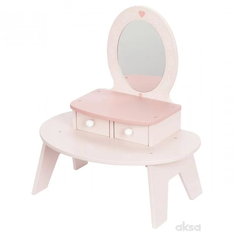 Cute&Cool drvena igračka make-up sto sa dodacima