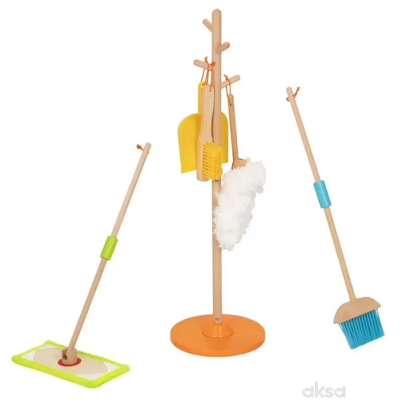 Cute&Cool drvena igračka set za čišćenje 