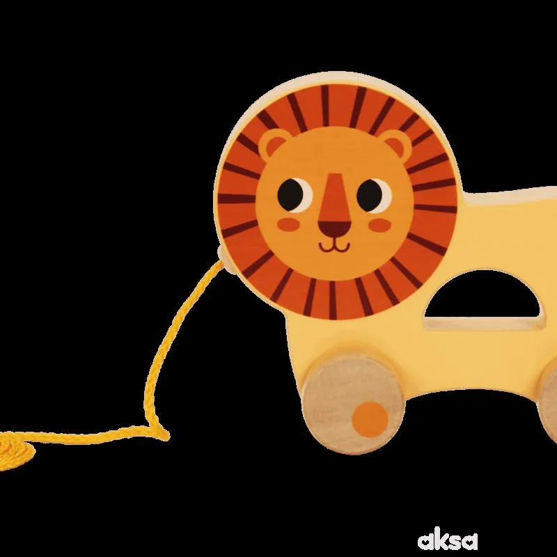 Cute&Cool drvena igračka lav na vuču