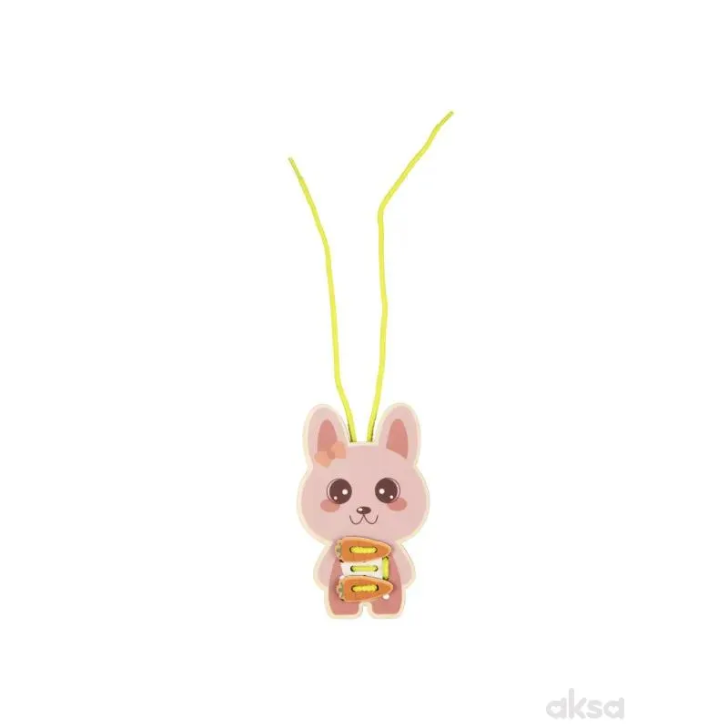 Cute&Cool drvena igračka pertlanja 5 životinja