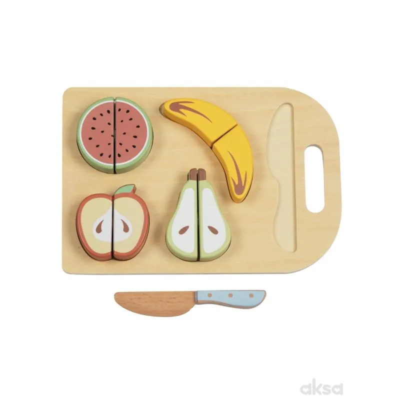 Cute&Cool drvena igračka set za seckanje voća