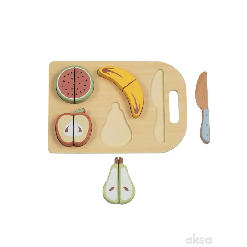 Cute&Cool drvena igračka set za seckanje voća