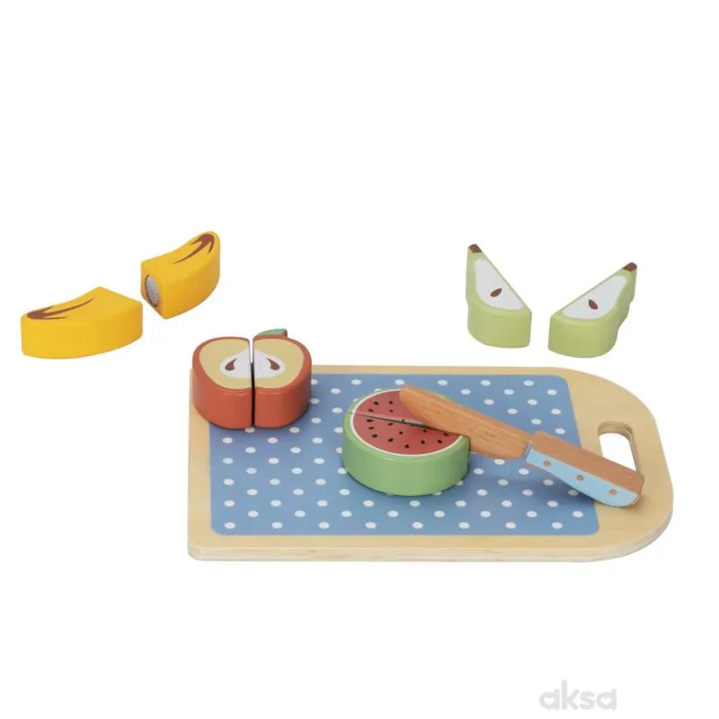 Cute&Cool drvena igračka set za seckanje voća