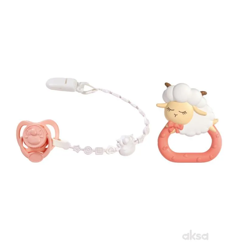 Cute&Cool lutka beba sa zvečkom i dudom 25cm