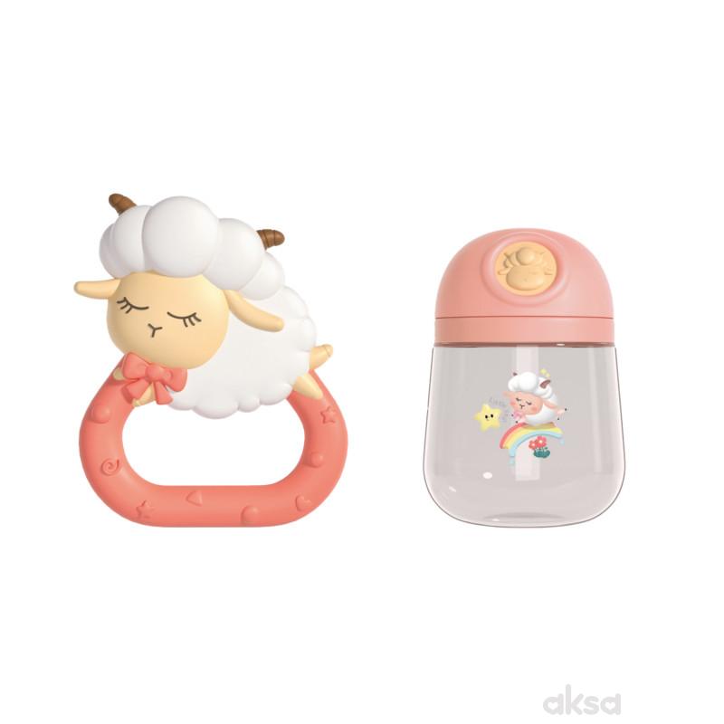 Cute&Cool lutka beba sa zvečkom i flašicom 30cm 
