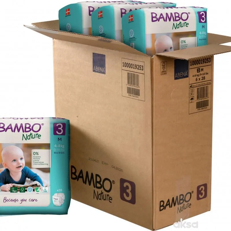 Bambo pelene pak 3, 4-8kg  4+2gratis 