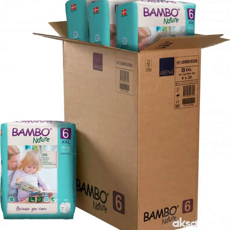 Bambo pelene pak 6, 16+kg  4+2gratis 