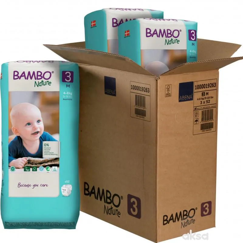 Bambo pelene pak 3, 4-8kg  2+1gratis 