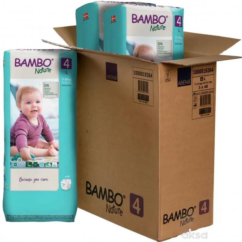 Bambo pelene pak 4, 7-14kg  2+1gratis 