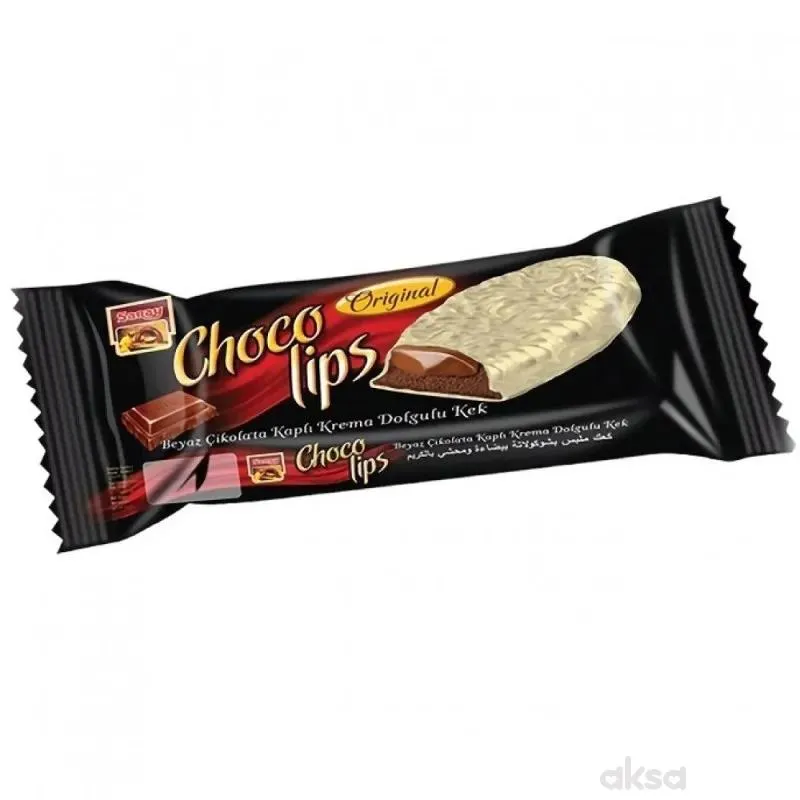 Saray choco lips biskvit bijela čokolada 32g