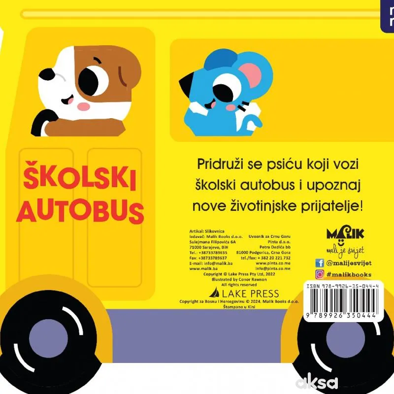 Malik mini me vozila-školski autobus