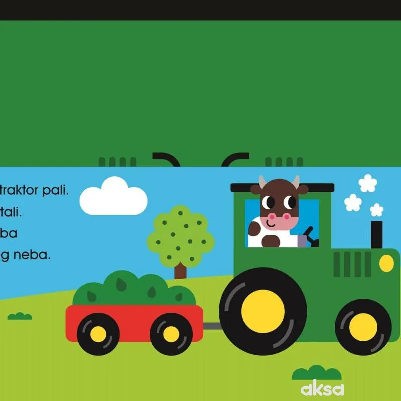 Malik mini me vozila-traktor na farmi