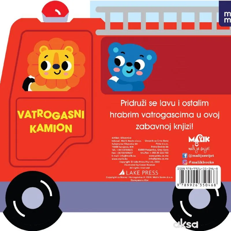 Malik mini me vozila-vatrogasni kamion