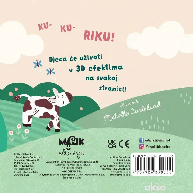Malik pop-up iznenađenja-seoske životinje