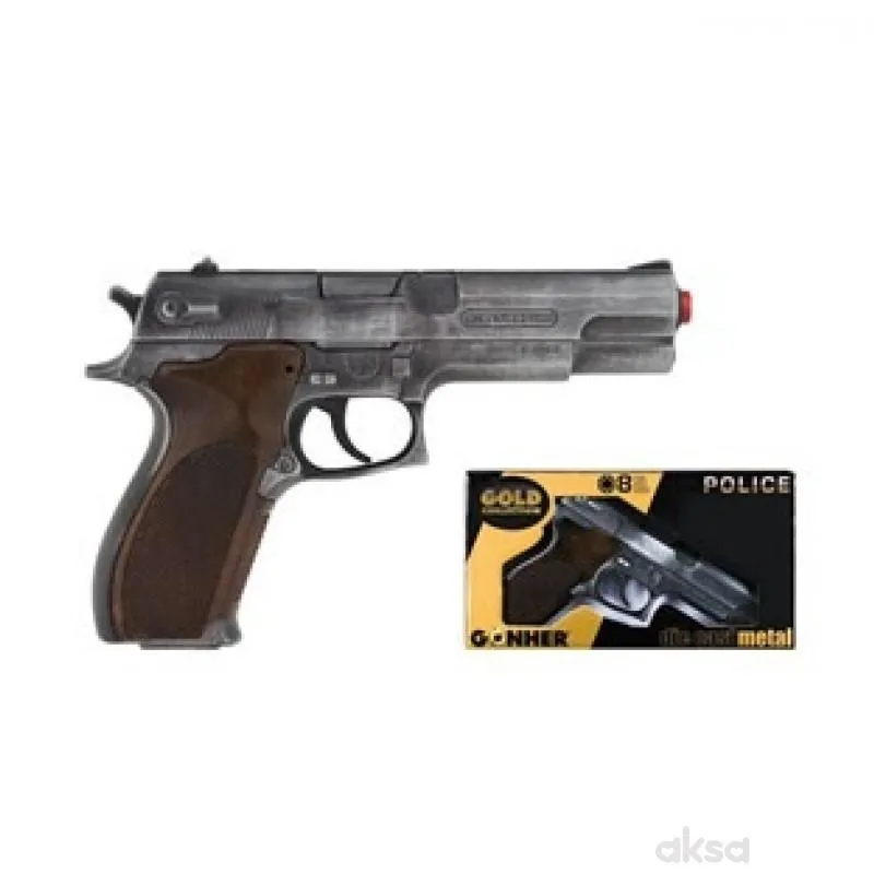 Tomošped metalni pištolj gold collection 27x15cm 