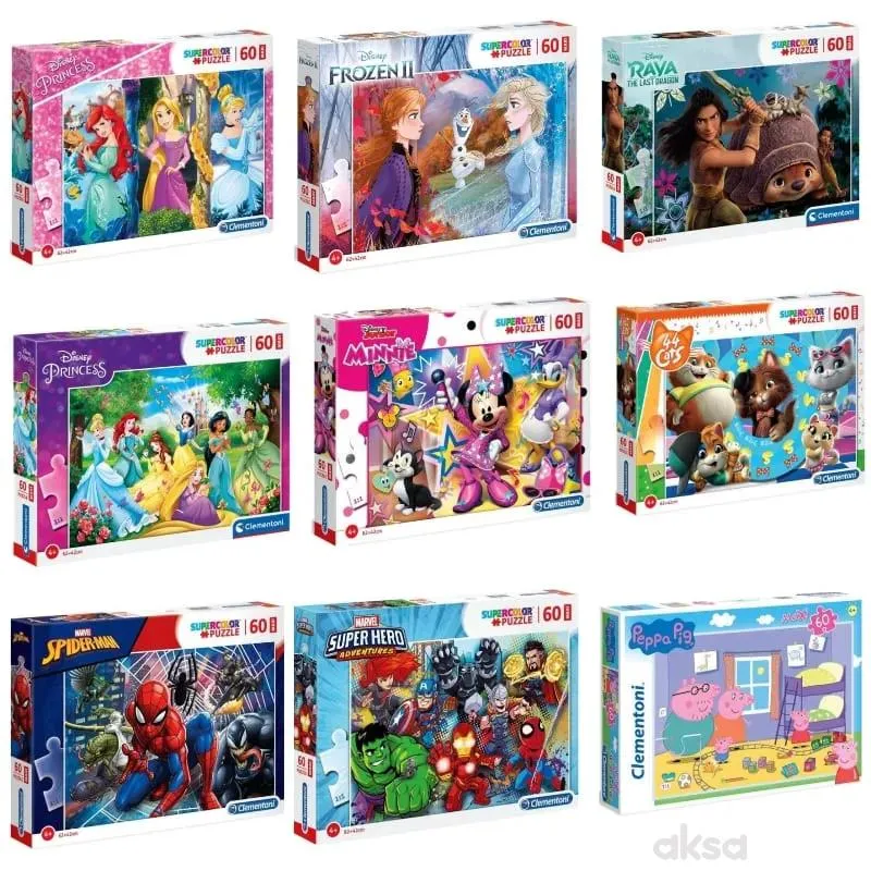 Clementoni puzzle 60 maxi asst 