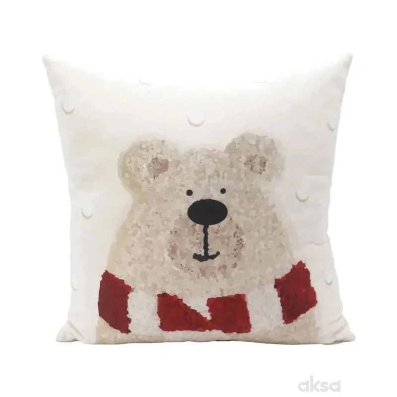 Lillo&Pippo novogodišnji jastuk Meda, 40x40 