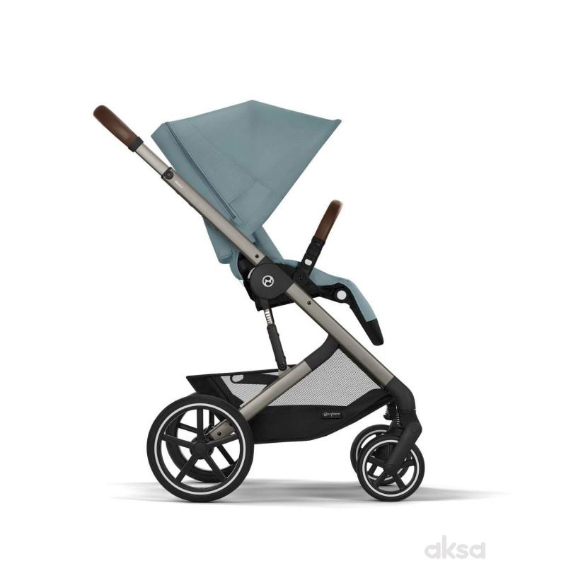 Cybex kolica Balios S Lux Stormy Blue (taupe ram) 