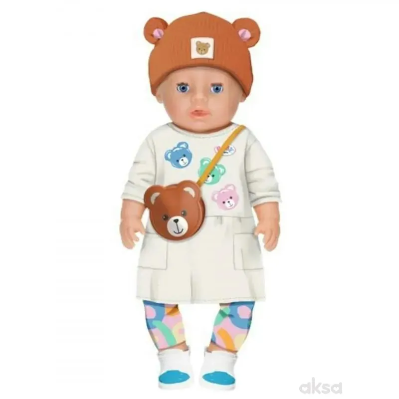 Baby Born lutka Emma teddy style 43cm
