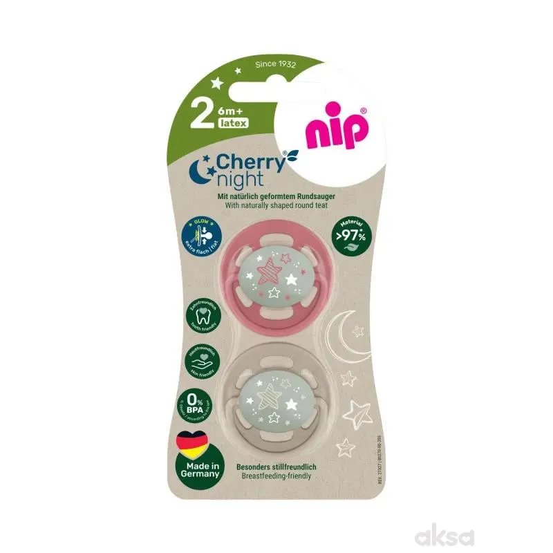 Nip laža Green višnjica noćna, kaučuk,6+m,2kom,mix