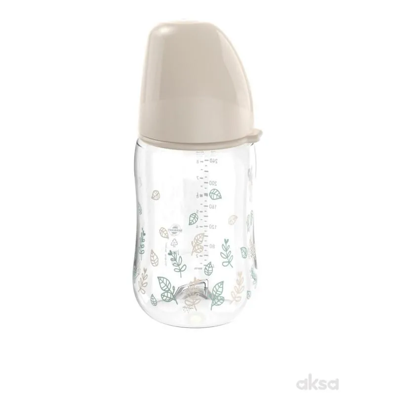 Nip Green PP flašica bež 240ml 0m+, M protok