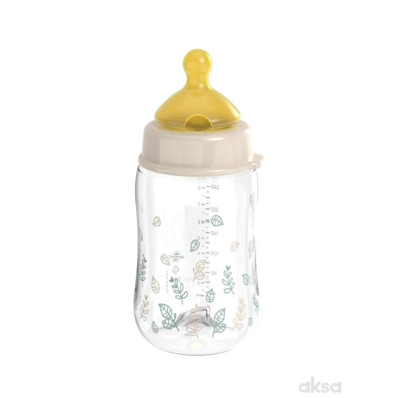 Nip Green PP flašica bež 240ml 0m+, M protok 