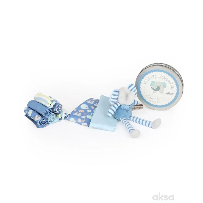 Jungle bebi set prvi otisak, plava